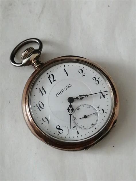 breitling pocket watch sterling silver|Pre.